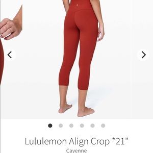 Lululemon align crop